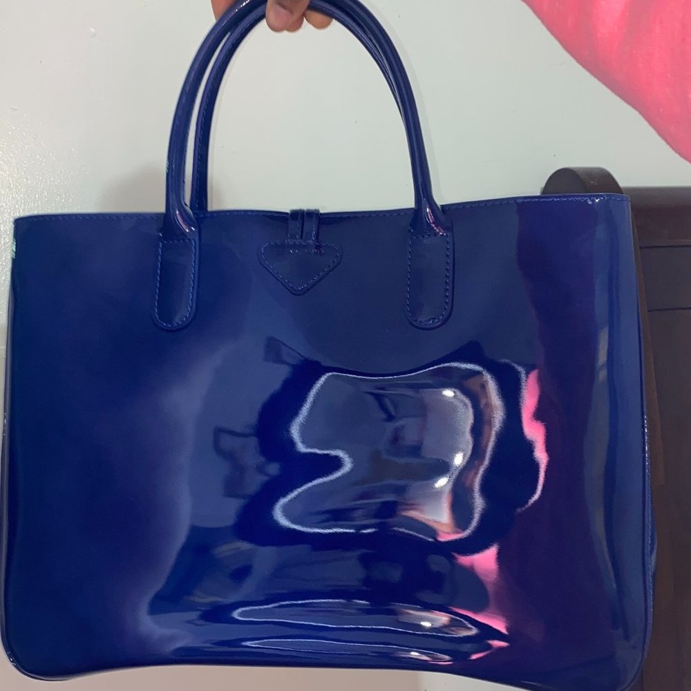 Longchamp Blue ROSEAU ESSENTIAL LARGE Tote Bag for SALE! - Picture 7 of 15